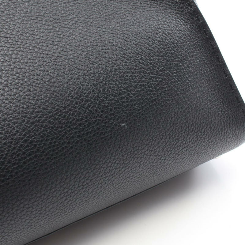 FENDI Peekaboo 常規款單肩斜背包 8BN290 黑色皮革 二手-5