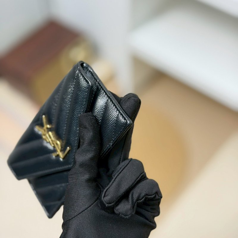 🏷YSL 聖羅蘭．Cassandre 魚子醬卡片夾-5