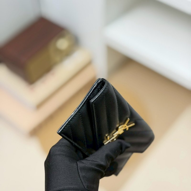 🏷YSL 聖羅蘭．Cassandre 魚子醬卡片夾-8