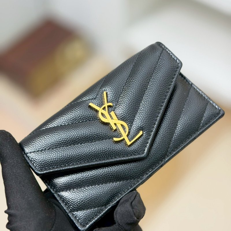 🏷YSL 聖羅蘭．Cassandre 魚子醬卡片夾-17