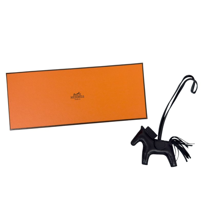 HERMES *罕有全黑 * Rodeo PM 馬仔 掛飾 U刻-1