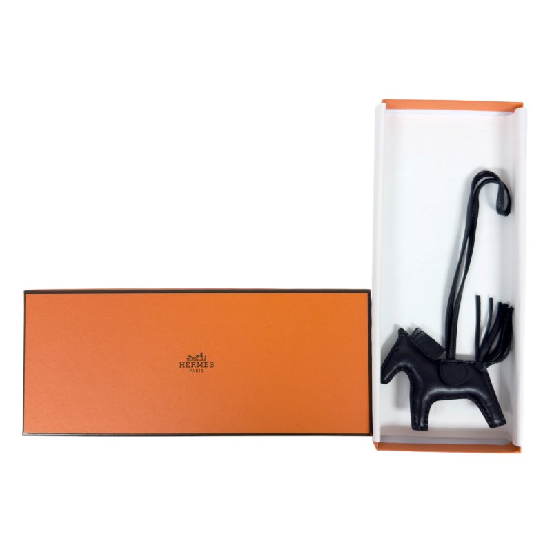 HERMES *罕有全黑 * Rodeo PM 馬仔 掛飾 U刻-8
