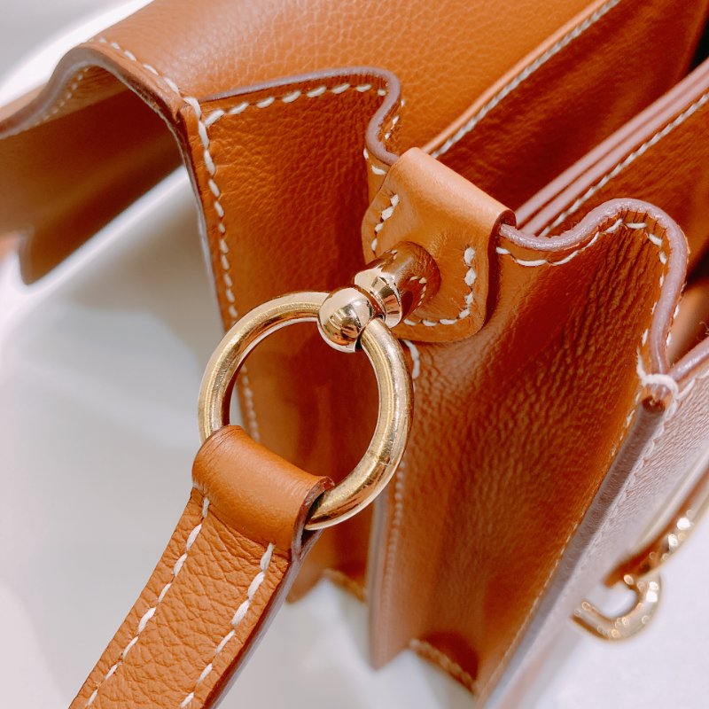 TW4855 Hermes 愛馬仕中號包包 Roulis 23 Evercolor Gold x GHW-12