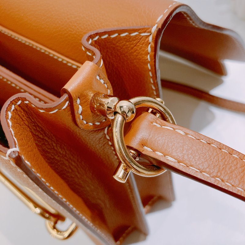 TW4855 Hermes 愛馬仕中號包包 Roulis 23 Evercolor Gold x GHW-21