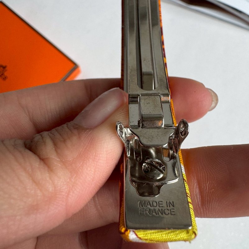 🎊海島必備單品💥Hermes 橘色春夏風閣格花朵髮夾-2