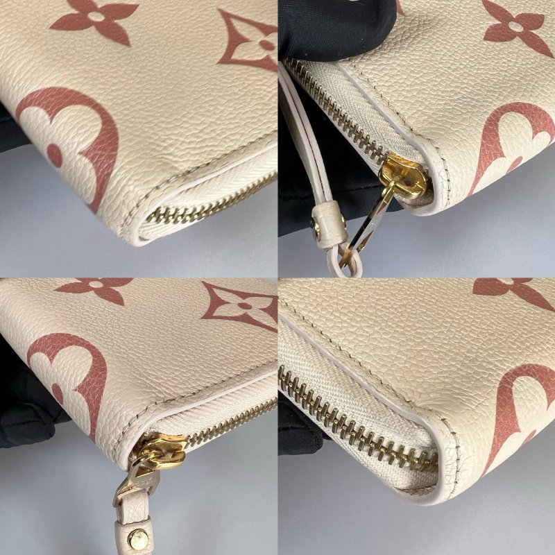 LV M81914/晶片款 草莓牛奶ㄇ拉長夾-11