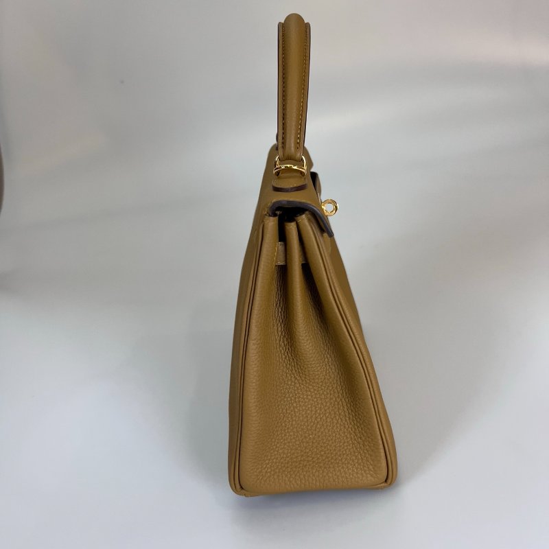 HERMES Y刻 U8古銅色 內縫TOGO皮KELLY25 凱莉包-2