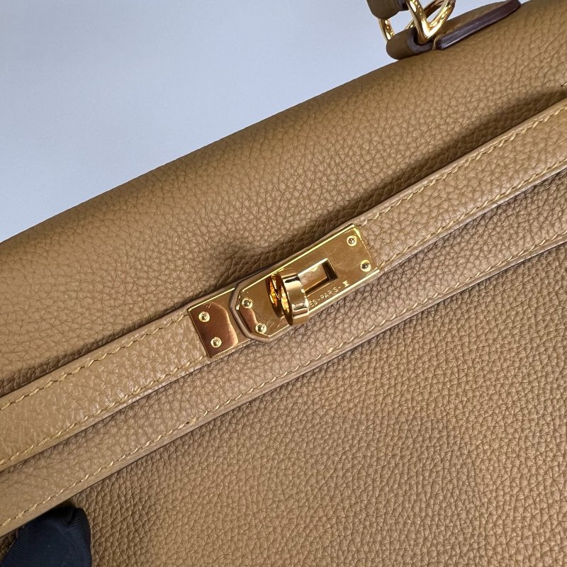 HERMES Y刻 U8古銅色 內縫TOGO皮KELLY25 凱莉包-5