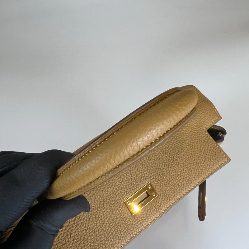 HERMES Y刻 U8古銅色 內縫TOGO皮KELLY25 凱莉包-9