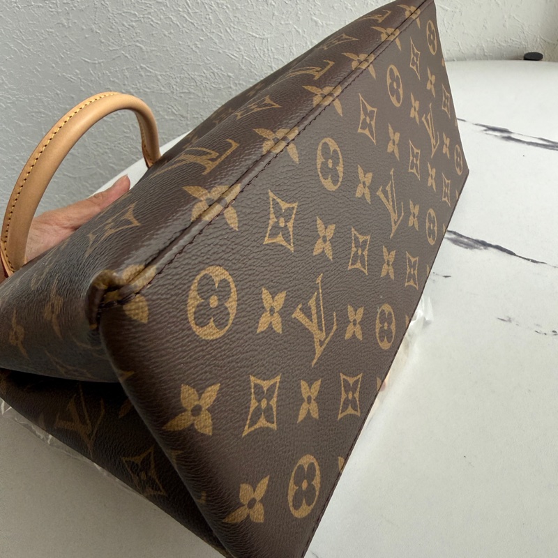 lv超方便多夾層 兩用包 斜背包 老花-6