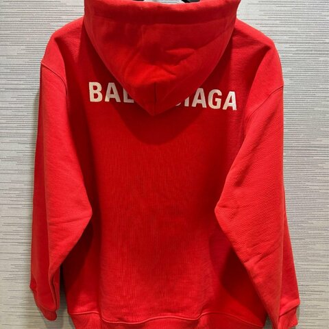 💎Han's house精品服飾💎Balenciaga 巴黎世家 刺繡 LOGO 帽T 寬版 男女共穿 葡萄牙製 現貨 XXS 原價29800