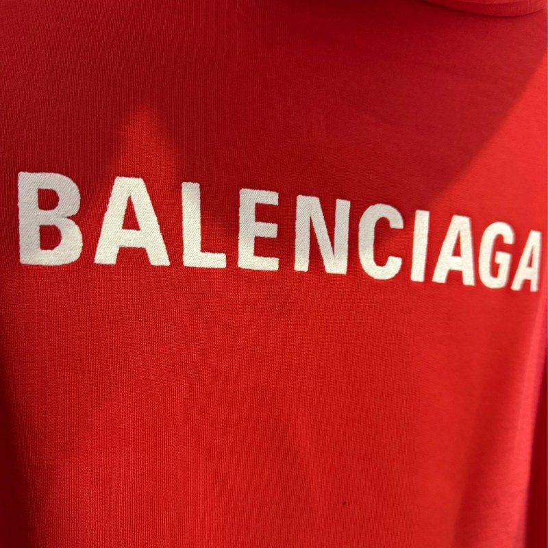 💎Han's house精品服飾💎Balenciaga 巴黎世家 刺繡 LOGO 帽T 寬版 男女共穿 葡萄牙製 現貨 XXS 原價29800-2