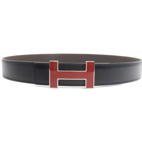 HERMES Box Calf皮革Belt皮帶Noir