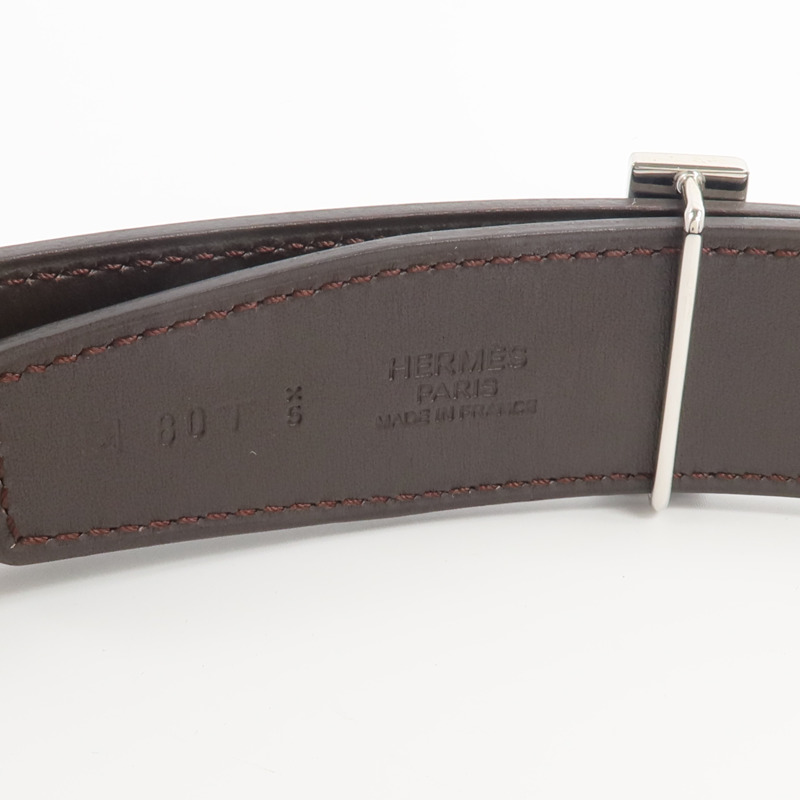 HERMES Box Calf皮革Belt皮帶Noir-5