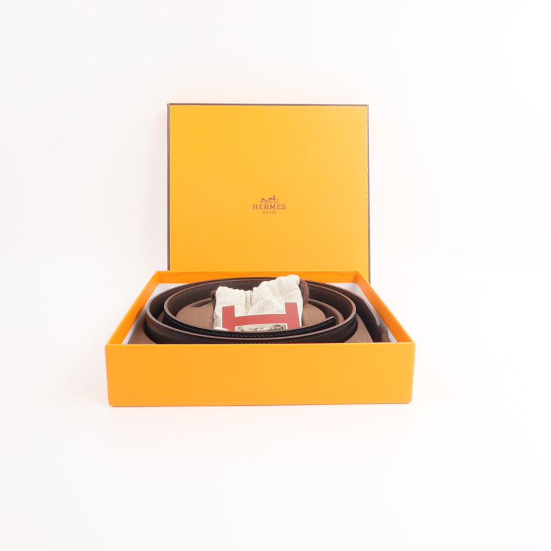 HERMES Box Calf皮革Belt皮帶Noir-7