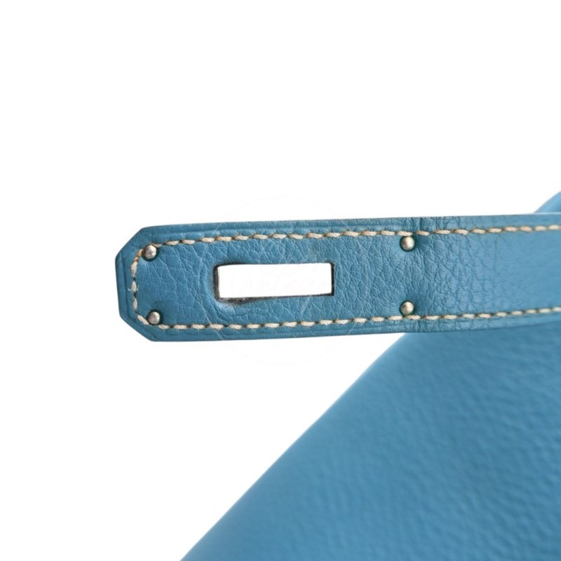 中古 愛馬仕 Hermès So Kelly 26 Bleu Jean 牛仔藍 Togo 皮革 印記 Square P 肩背包-29