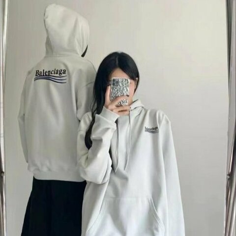 💎Han's house精品服飾💎Balenciaga 巴黎世家 可樂 刺繡 帽T 寬版 現貨 XS 原價36900
