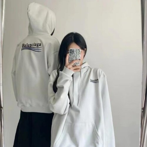 💎Han's house精品服飾💎Balenciaga 巴黎世家 可樂 刺繡 帽T 寬版 現貨 XS 原價36900-0