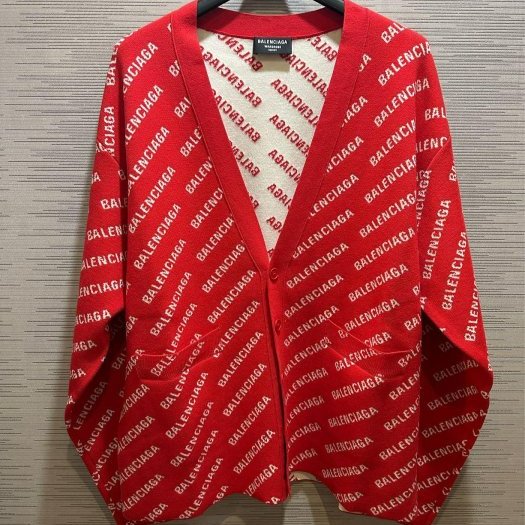 💎Han's house精品服飾💎Balenciaga 巴黎世家 毛衣 外套 開衫 義大利製 拆內標可雙面穿 現貨 S 原價47200-1
