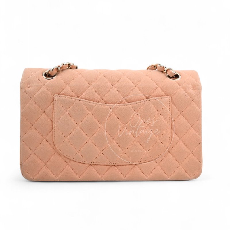 中古 香奈兒 Chanel CF25 中號Medium 經典Classic Flap Bag 翻蓋包 米色荔枝皮 Beige Caviar-3