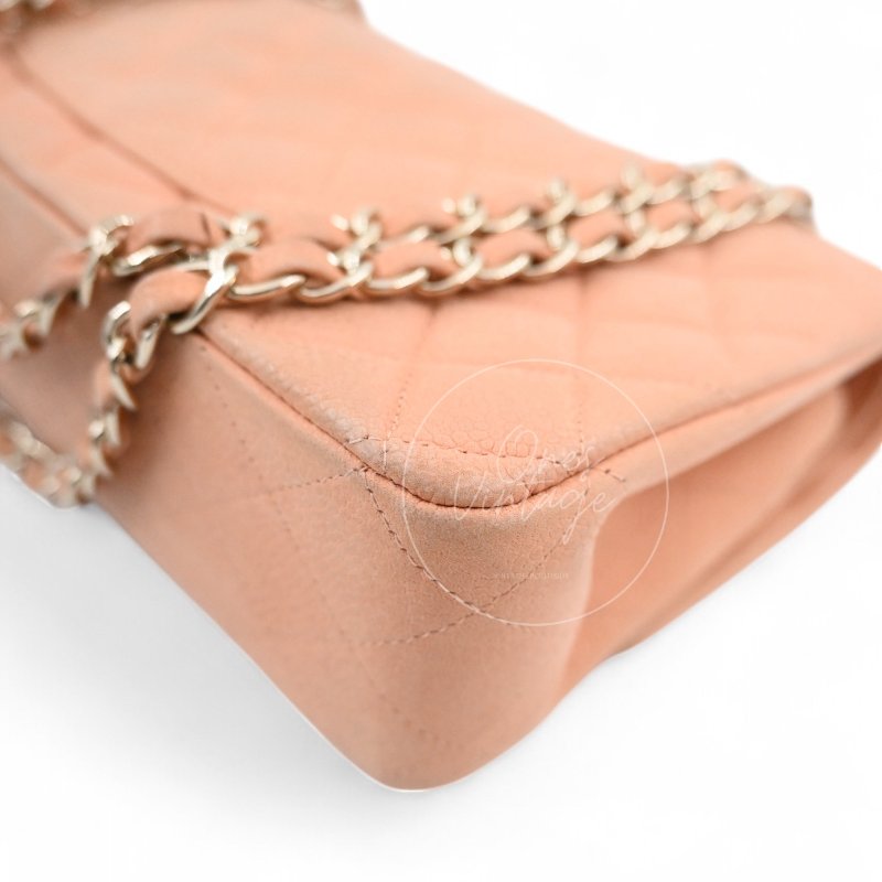 中古 香奈兒 Chanel CF25 中號Medium 經典Classic Flap Bag 翻蓋包 米色荔枝皮 Beige Caviar-39