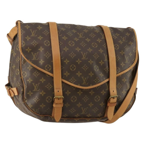 路易威登 Monogram Saumur 43 肩背包 M42252 LV Auth 175074A