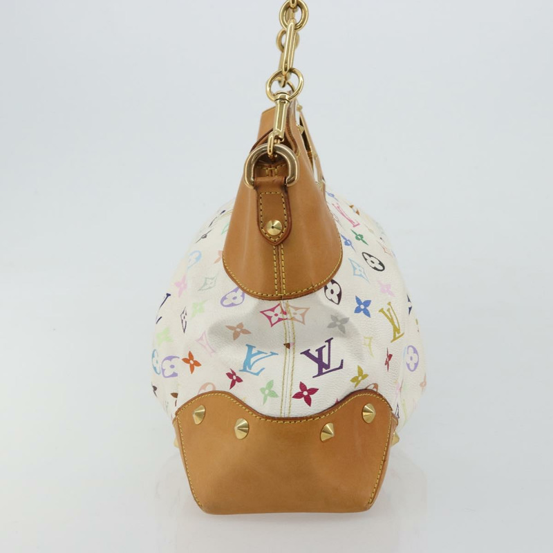 【日本直送】路易威登 Monogram Multicolor Judy GM 單肩包 白色 M40253 正品 ka4325V-2