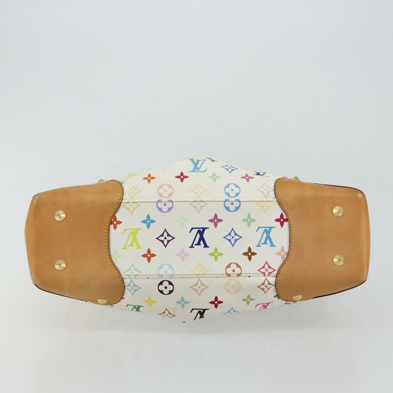 【日本直送】路易威登 Monogram Multicolor Judy GM 單肩包 白色 M40253 正品 ka4325V-4