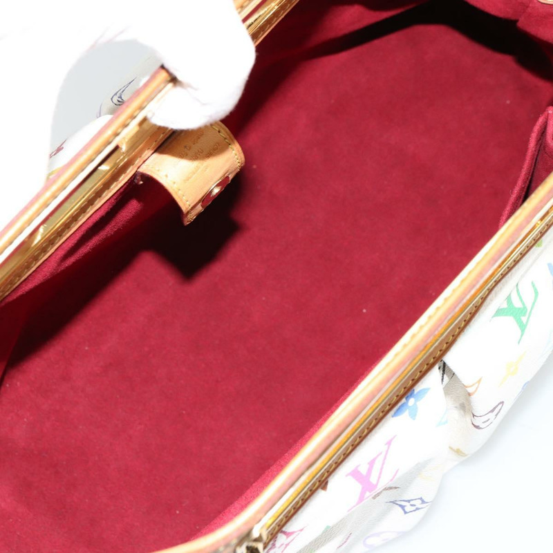 【日本直送】路易威登 Monogram Multicolor Judy GM 單肩包 白色 M40253 正品 ka4325V-9