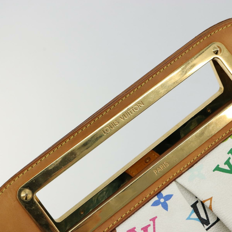 【日本直送】路易威登 Monogram Multicolor Judy GM 單肩包 白色 M40253 正品 ka4325V-18