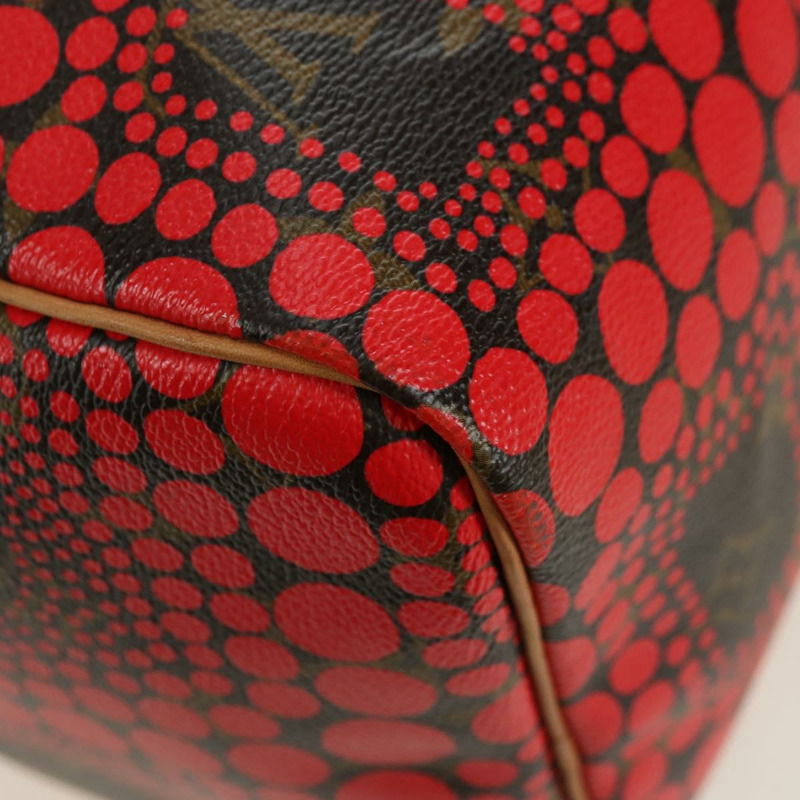 【日本直送】路易威登 Dot Infinity 草間彌生 Speedy 30 手袋 紅色 M40693 正品 179418SAM-15