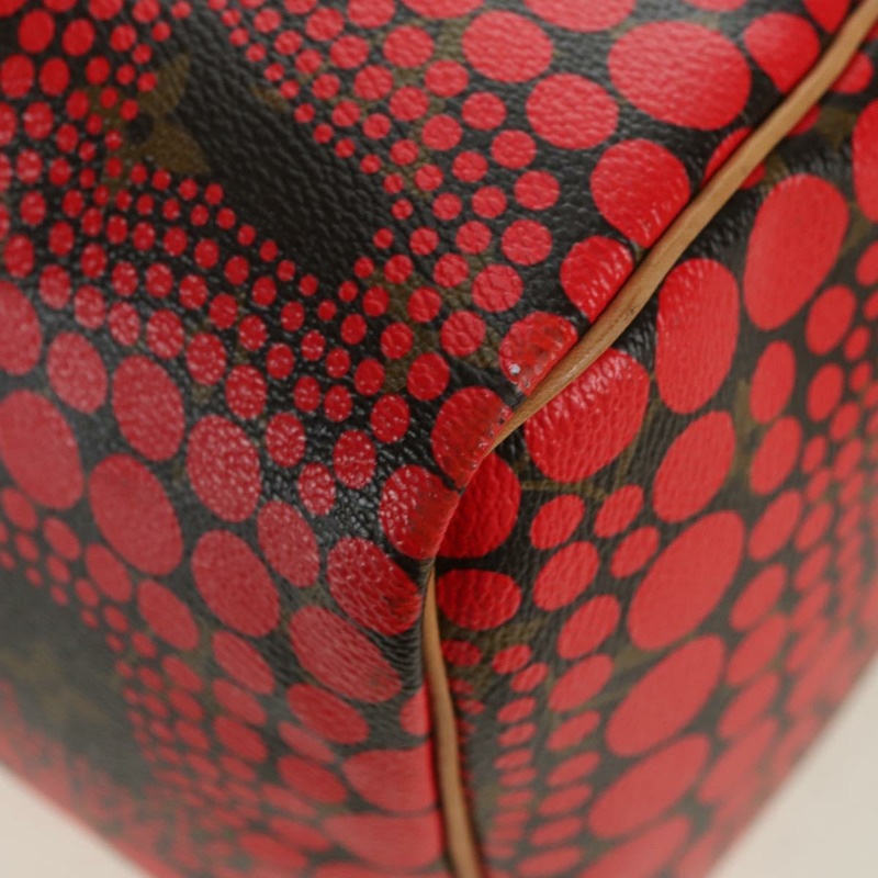 【日本直送】路易威登 Dot Infinity 草間彌生 Speedy 30 手袋 紅色 M40693 正品 179418SAM-16
