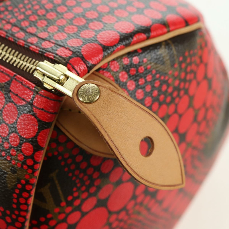 【日本直送】路易威登 Dot Infinity 草間彌生 Speedy 30 手袋 紅色 M40693 正品 179418SAM-17