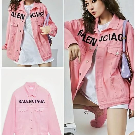 💎Han's house精品服飾💎Balenciaga 巴黎世家 刺繡 牛仔 外套 寬版 現貨S原價57000-7
