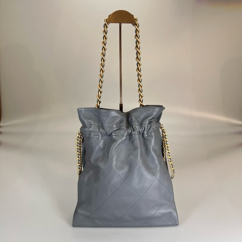 CHANEL 福袋包 羊皮灰 AS2170/保卡款30開-1