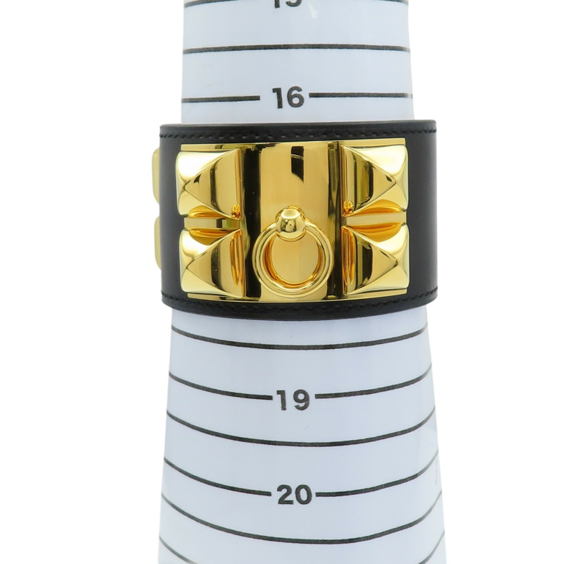 黑色 BOX牛皮 CDC 24手環 口R刻【HERMES 愛馬仕】 H500263FC89T2-10