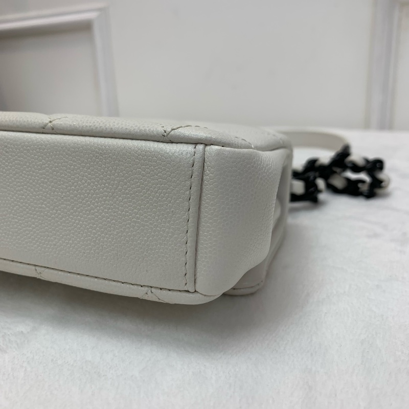 Chanel黑白琺瑯扣大Mini 熊貓配色🐼-5
