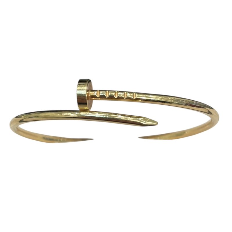 CARTIER 卡地亞 JUSTE UN CLOU 釘子手環 K18PG 16號-0