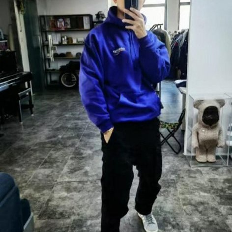 💎Han's house精品服飾💎Balenciaga 巴黎世家 可樂 雙面 刺繡 帽T 寬版 男女共穿 原價36900-3