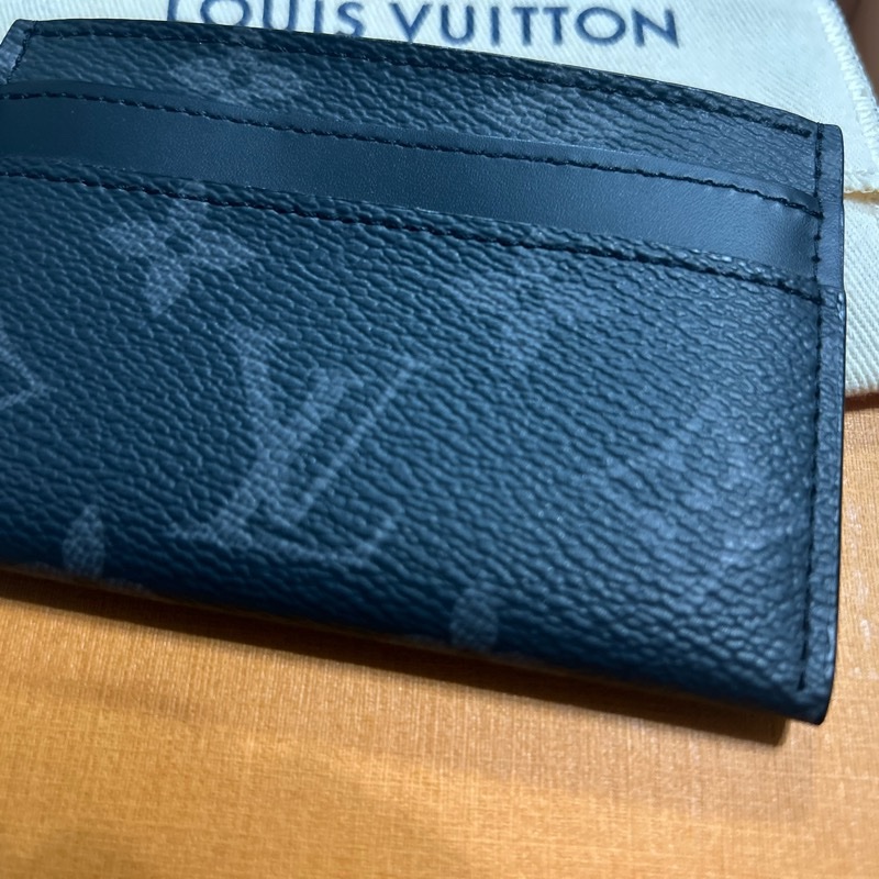 Lv 黑色老花名片夾-7