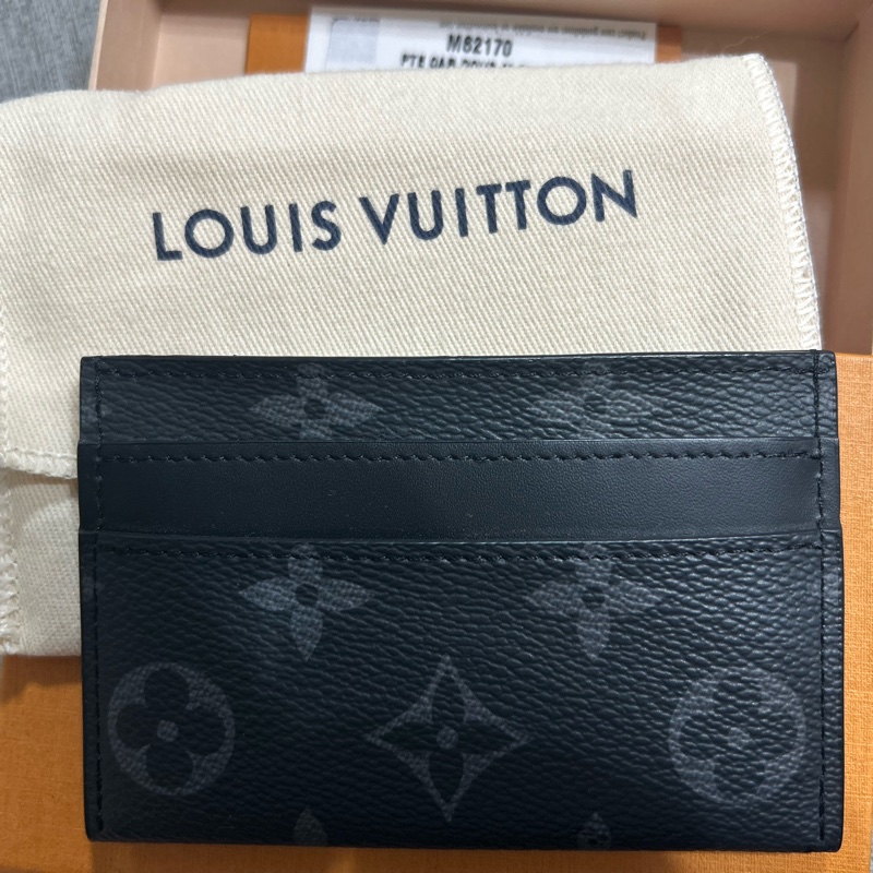 Lv 黑色老花名片夾-8