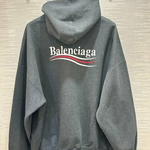 💎Han's house精品服飾💎Balenciaga 巴黎世家 可樂 雙面 刺繡 帽T 寬版 男女共穿 原價36900