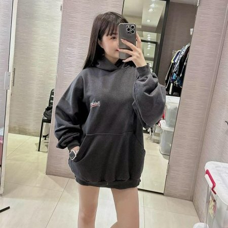 💎Han's house精品服飾💎Balenciaga 巴黎世家 可樂 雙面 刺繡 帽T 寬版 男女共穿 原價36900-5