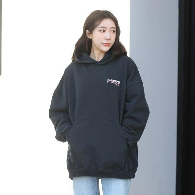 💎Han's house精品服飾💎Balenciaga 巴黎世家 可樂 雙面 刺繡 帽T 寬版 男女共穿 原價36900-6