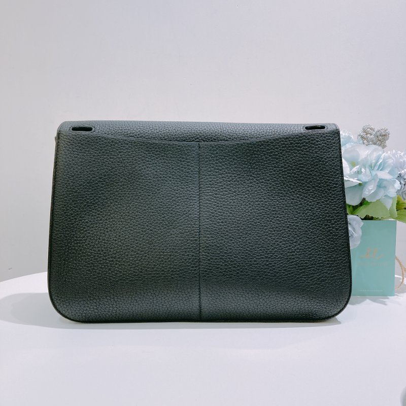TW4858 Hermes 愛馬仕 手提單肩 斜背包 黑銀 Halzan 31 TC Noir x PHW-1