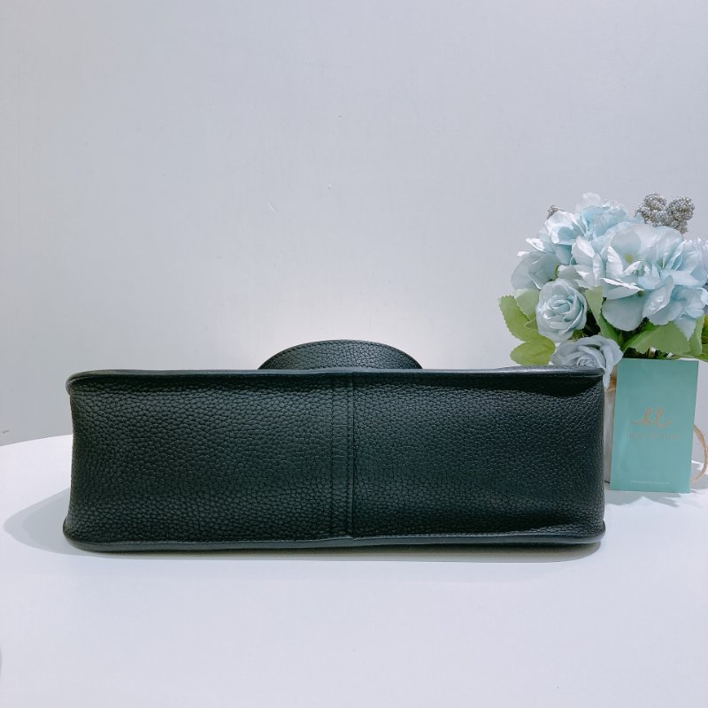 TW4858 Hermes 愛馬仕 手提單肩 斜背包 黑銀 Halzan 31 TC Noir x PHW-4