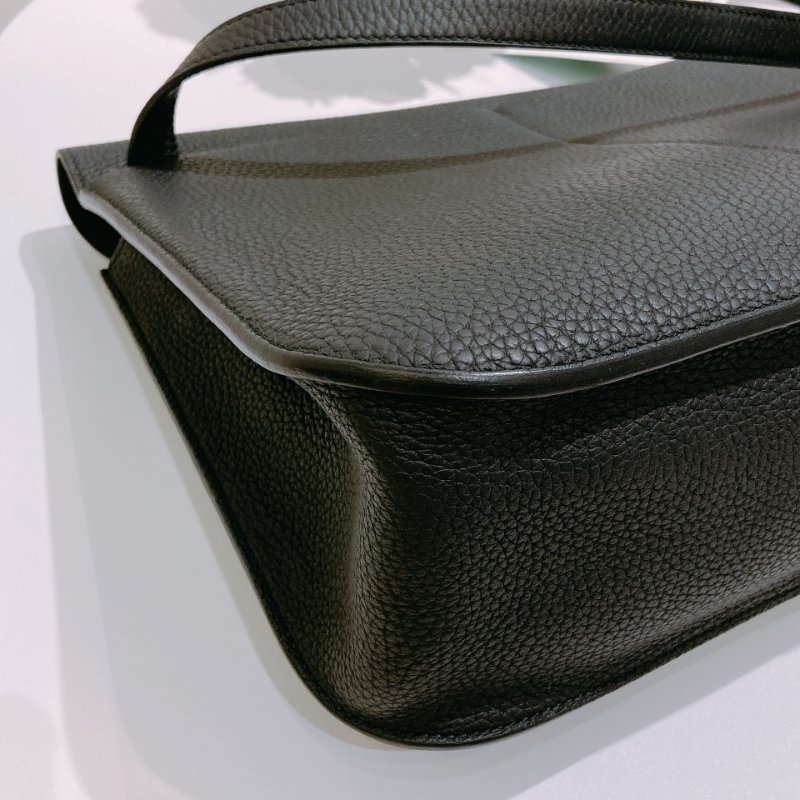TW4858 Hermes 愛馬仕 手提單肩 斜背包 黑銀 Halzan 31 TC Noir x PHW-7