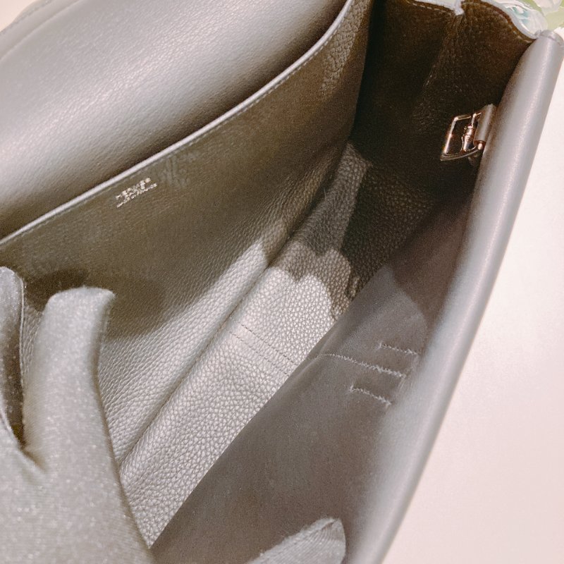TW4858 Hermes 愛馬仕 手提單肩 斜背包 黑銀 Halzan 31 TC Noir x PHW-15