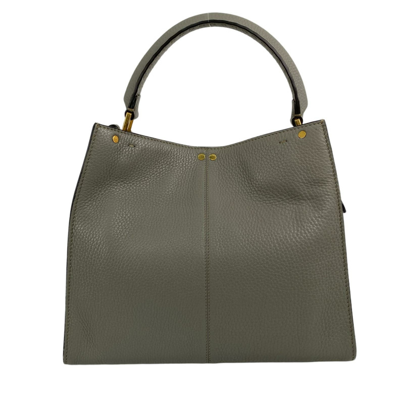 △ FENDI 芬迪 Gray Calfskin Peekaboo Handbag 灰色小牛皮手挽袋 8BN310-267008624-2