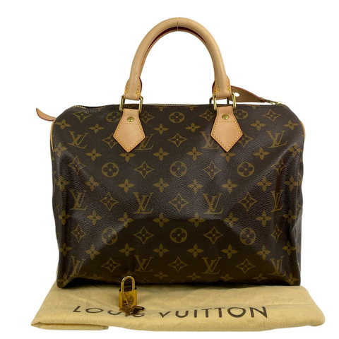 △ LOUIS VUITTON 路易·威登 Brown Coated Canvas Monogram Speedy 30  Handbag 啡色塗層帆布經典花紋手挽袋-267009298